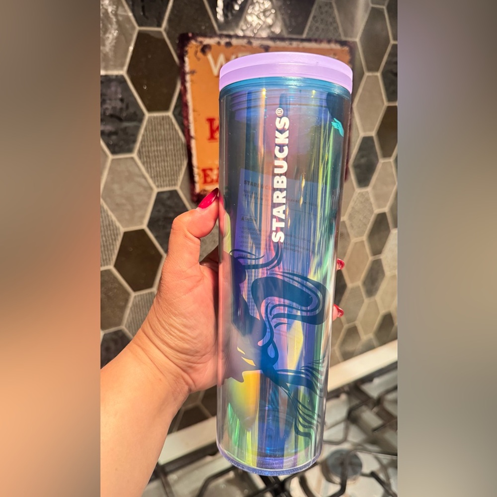 Starbucks Holographic Blue Tumbler
